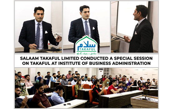Salaam takaful limited conducted a special session on takaful at institute of business administration